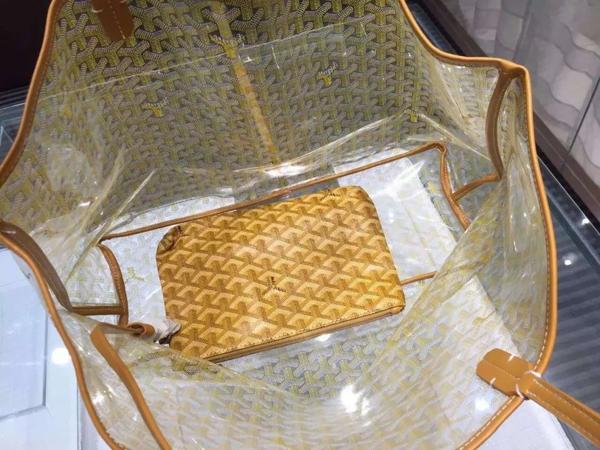 ゴヤール トートバッグ  コピー Yellow GM/ゴヤール GOYARD サンルイ 人気が高い 人気バッグ☆透明 AMALOUIS GM 13